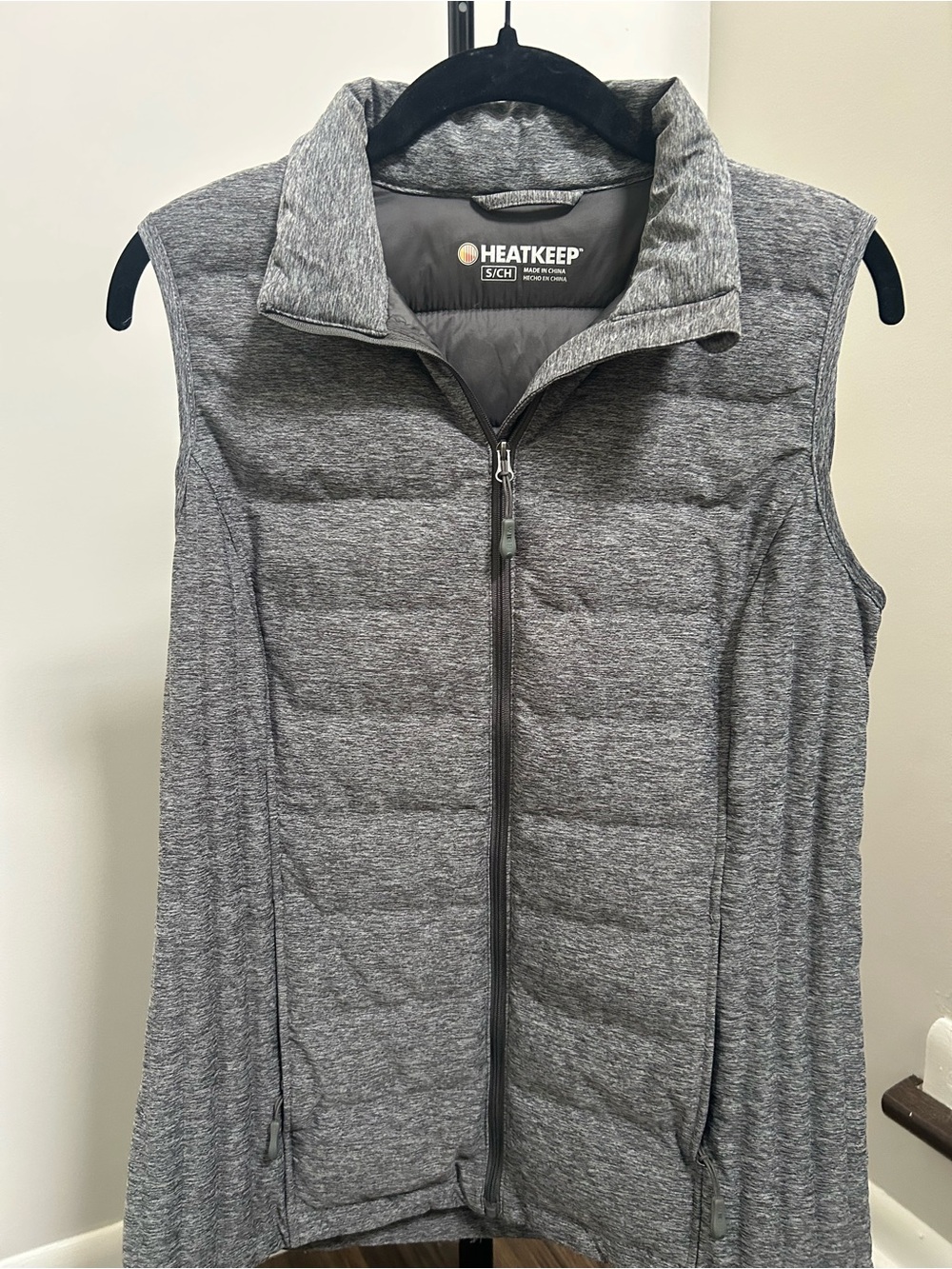 Heatkeep Women's Heather Gray Quilted Vest